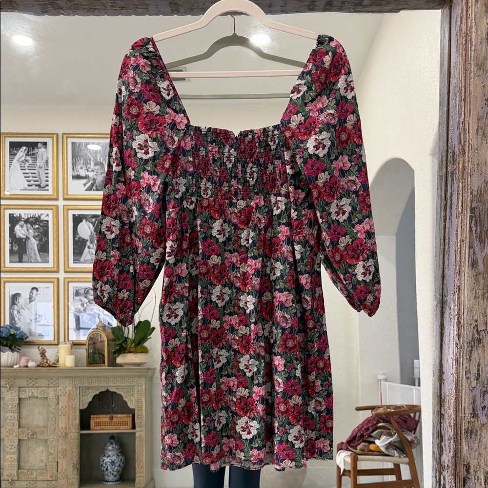 J. Crew Puff-sleeve mini dress in Liberty® poppy Amelie floral - Picture 3 of 4